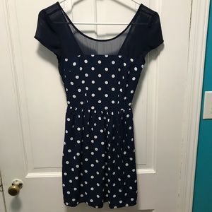 Polka dot Dress with open back